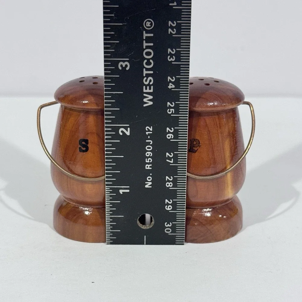Wooden Lanterns W Handles‎ Salt & Pepper Shaker Set W Stoppers